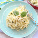 Creamy Basil Pesto Spaghetti - No Cook Pasta Sauce